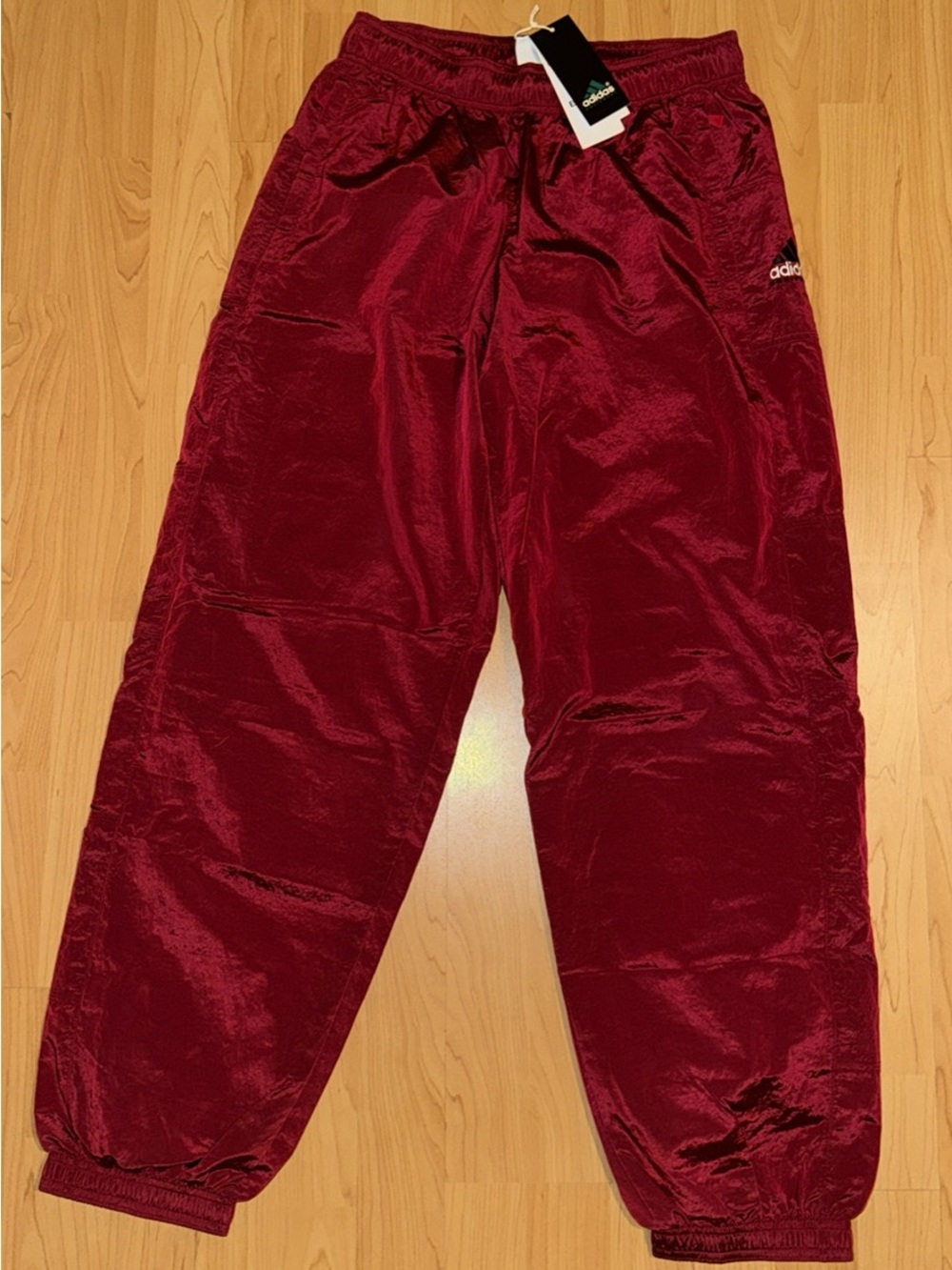 Adidas Equipment EQT Iridescent Track Pants Burgundy Size S